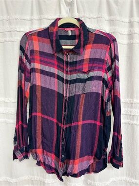 Joules Women’s Flannel Shirt, size UK 16, US 12, runs like a Size US 6/8